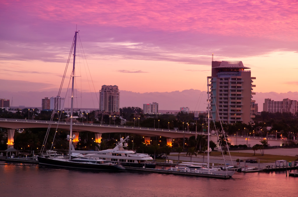 Sunrise in Fort Lauderdale, Florida